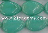 CCN3900 15.5 inches 18*25mm flat teardrop candy jade beads