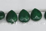 CCN3936 Top-drilled 12*15mm briolette candy jade beads wholesale