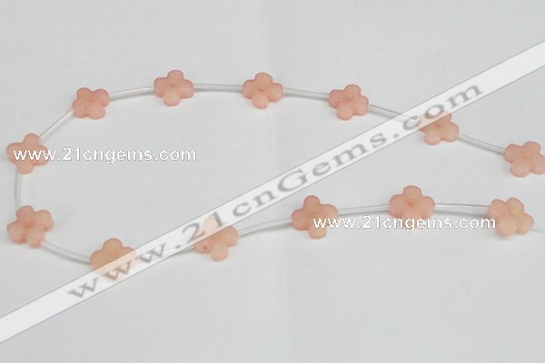 CCN3945 15.5 inches 15mm carved flower candy jade beads wholesale