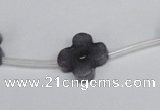 CCN3947 15.5 inches 15mm carved flower candy jade beads wholesale