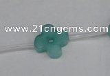 CCN3948 15.5 inches 15mm carved flower candy jade beads wholesale