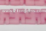 CCN3955 15.5 inches 20*20mm svastika candy jade beads wholesale