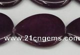 CCN3976 15.5 inches 30*40mm flat teardrop candy jade beads