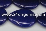 CCN3978 15.5 inches 30*40mm flat teardrop candy jade beads