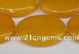 CCN3985 15.5 inches 30*40mm oval candy jade beads wholesale