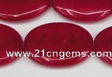 CCN3988 15.5 inches 30*40mm oval candy jade beads wholesale