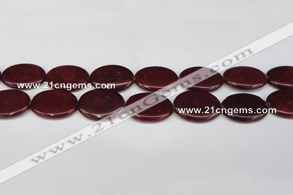 CCN3991 15.5 inches 30*40mm oval candy jade beads wholesale