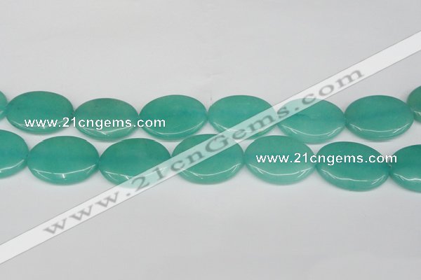 CCN3993 15.5 inches 30*40mm oval candy jade beads wholesale