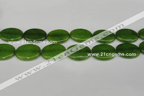 CCN3996 15.5 inches 30*40mm oval candy jade beads wholesale