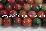 CCN4001 15 inches 6mm faceted round candy jade beads wholesale