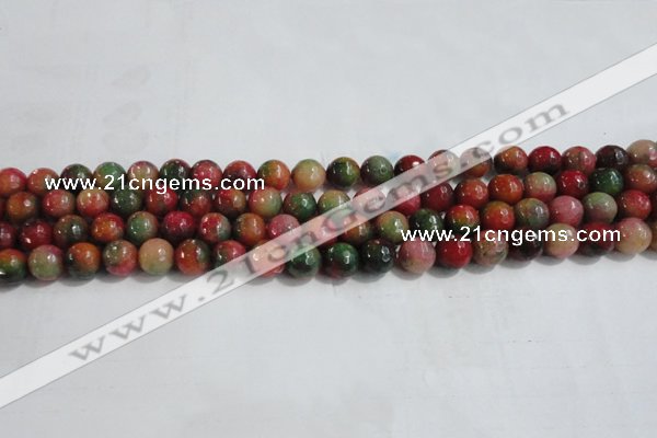 CCN4001 15 inches 6mm faceted round candy jade beads wholesale