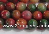 CCN4002 15 inches 8mm faceted round candy jade beads wholesale