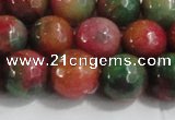 CCN4004 15 inches 12mm faceted round candy jade beads wholesale