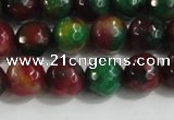 CCN4011 15 inches 8mm faceted round candy jade beads wholesale