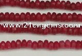 CCN4102 15.5 inches 2*4mm faceted rondelle candy jade beads