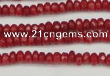 CCN4103 15.5 inches 2*4mm faceted rondelle candy jade beads