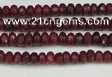 CCN4104 15.5 inches 2*4mm faceted rondelle candy jade beads