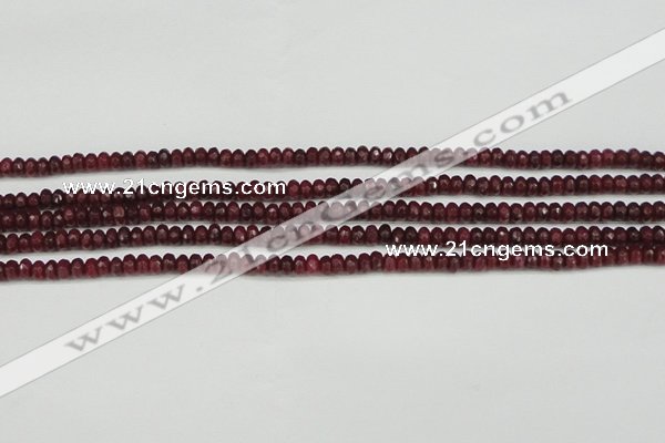 CCN4104 15.5 inches 2*4mm faceted rondelle candy jade beads