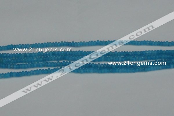 CCN4107 15.5 inches 2*4mm faceted rondelle candy jade beads