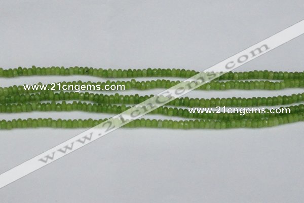 CCN4108 15.5 inches 2*4mm faceted rondelle candy jade beads