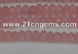 CCN4122 15.5 inches 4*6mm faceted rondelle candy jade beads