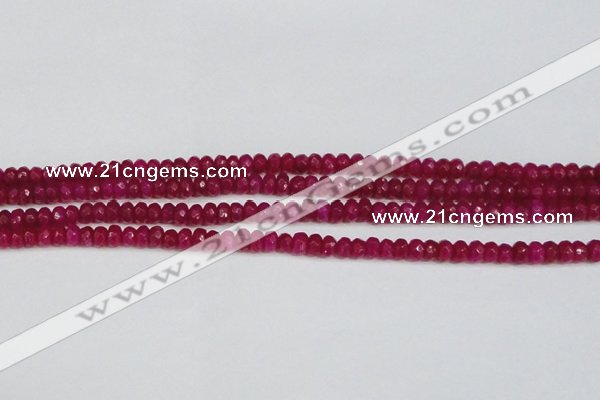 CCN4124 15.5 inches 4*6mm faceted rondelle candy jade beads
