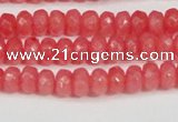 CCN4125 15.5 inches 4*6mm faceted rondelle candy jade beads