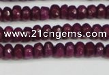 CCN4130 15.5 inches 4*6mm faceted rondelle candy jade beads