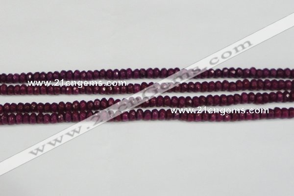 CCN4130 15.5 inches 4*6mm faceted rondelle candy jade beads