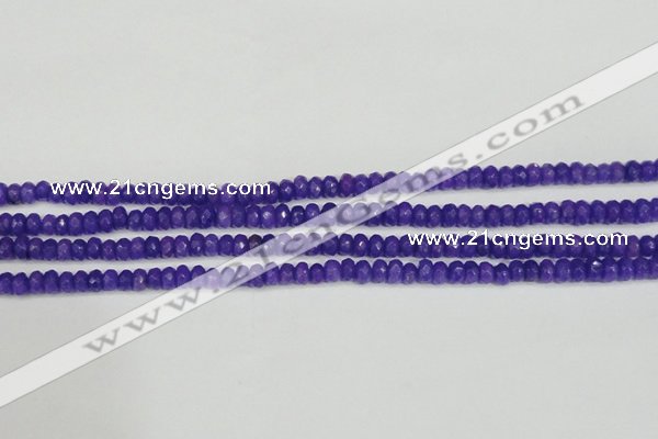 CCN4131 15.5 inches 4*6mm faceted rondelle candy jade beads