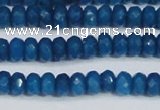 CCN4134 15.5 inches 4*6mm faceted rondelle candy jade beads