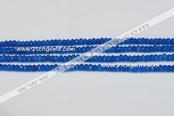 CCN4135 15.5 inches 4*6mm faceted rondelle candy jade beads