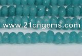 CCN4138 15.5 inches 4*6mm faceted rondelle candy jade beads