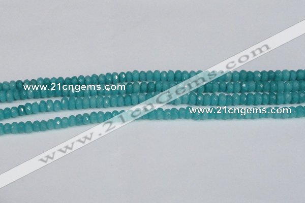 CCN4138 15.5 inches 4*6mm faceted rondelle candy jade beads