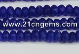 CCN4142 15.5 inches 4*6mm faceted rondelle candy jade beads