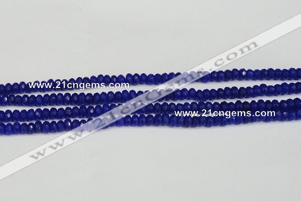 CCN4142 15.5 inches 4*6mm faceted rondelle candy jade beads