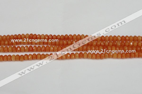 CCN4152 15.5 inches 5*8mm faceted rondelle candy jade beads