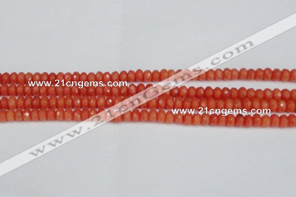 CCN4153 15.5 inches 5*8mm faceted rondelle candy jade beads