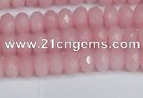 CCN4154 15.5 inches 5*8mm faceted rondelle candy jade beads