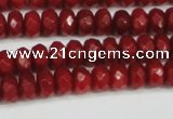 CCN4158 15.5 inches 5*8mm faceted rondelle candy jade beads