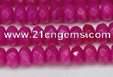 CCN4161 15.5 inches 5*8mm faceted rondelle candy jade beads