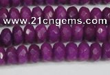 CCN4162 15.5 inches 5*8mm faceted rondelle candy jade beads