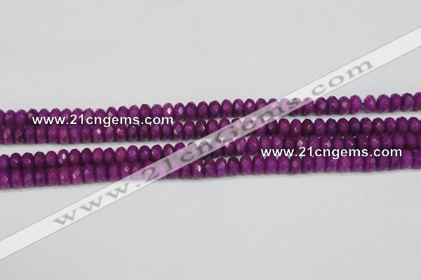 CCN4162 15.5 inches 5*8mm faceted rondelle candy jade beads