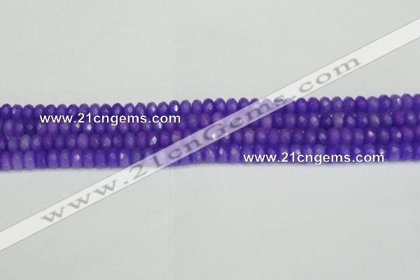 CCN4163 15.5 inches 5*8mm faceted rondelle candy jade beads
