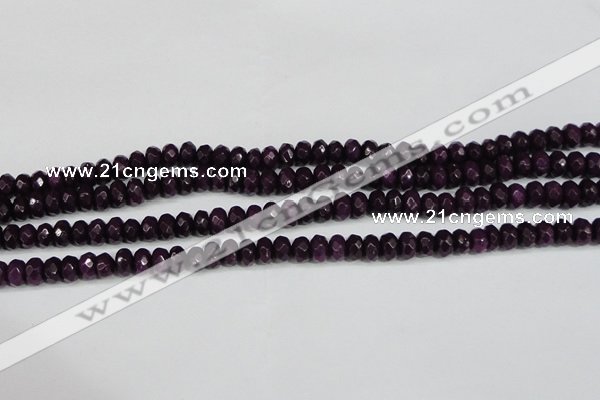 CCN4164 15.5 inches 5*8mm faceted rondelle candy jade beads