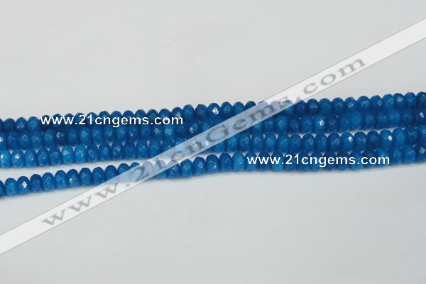 CCN4165 15.5 inches 5*8mm faceted rondelle candy jade beads