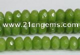 CCN4168 15.5 inches 5*8mm faceted rondelle candy jade beads