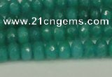CCN4169 15.5 inches 5*8mm faceted rondelle candy jade beads