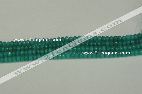 CCN4169 15.5 inches 5*8mm faceted rondelle candy jade beads