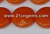 CCN4182 15.5 inches 20mm faceted coin candy jade beads wholesale